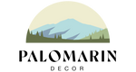 Palomarin Logo with black text that reads Palomarin Decor