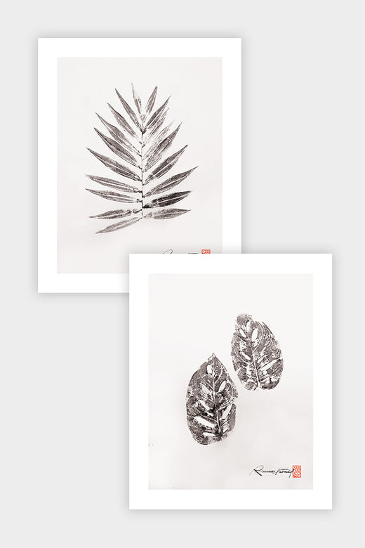 Chamaedorea, Monstera: 2 Print Bundle