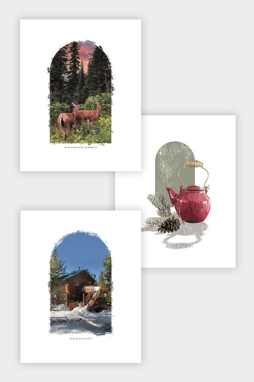 Blacktail, Truckee: 3 Print Cabin Set