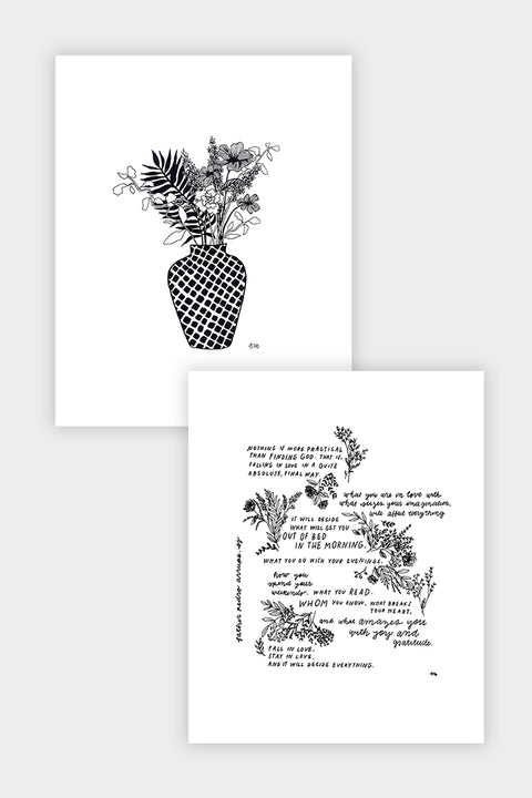 
            
                Load image into Gallery viewer, Love, Bouquet: 2 Print Set
            
        
